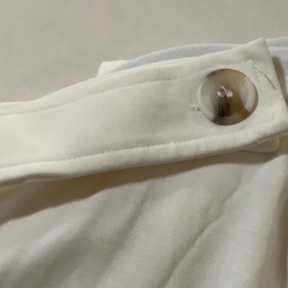 White Button-Front Dress with Matching Cropped Jacket - Picture 6 of 6